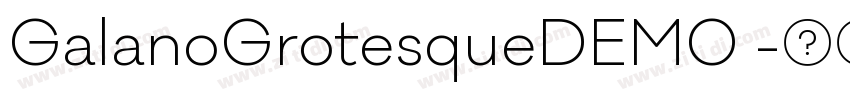 GalanoGrotesqueDEMO 字体转换